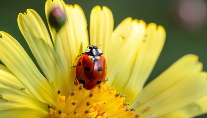 Fototapeta premium ladybug on flower