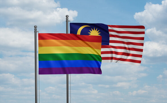 Malaysia and LGBT movement flag also Gay Pride flag