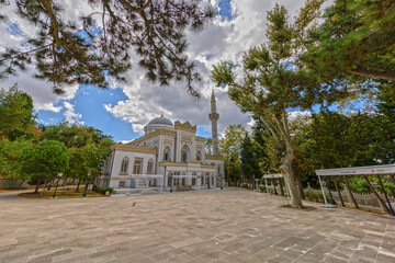 Fototapeta na wymiar Ertugrul Tekke Mosque view in Besiktas District of Istanbul