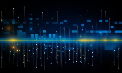 Obraz premium abstract blue background with equalizer