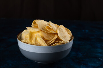 Potato chips in a plate