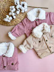Сhildren's demi-season corduroy jackets. Children's fashion