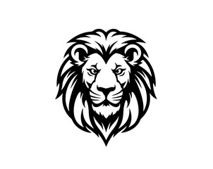 Lion face tattoo vector graphic clipart design
