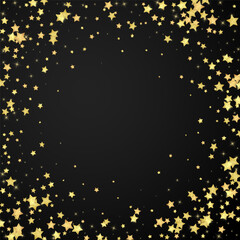 Magic stars vector overlay.  Gold stars scattered