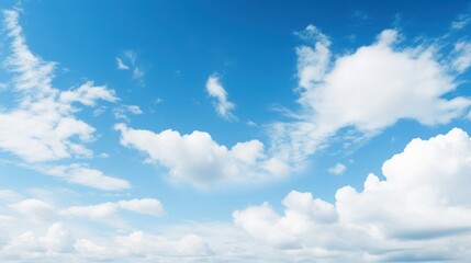 white cloud with blue sky background, Generative AI