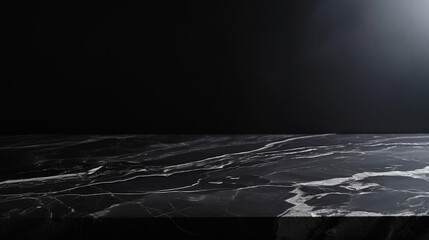 Marble product backdrop with dark background for product display