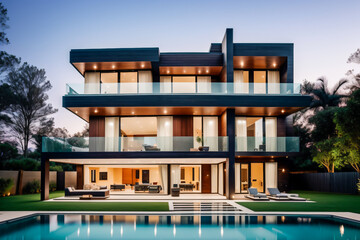 luxury home with pool