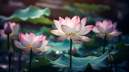 Serenity in Green Lotus