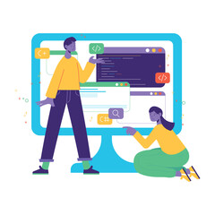 Website Development  Programming Illustrations