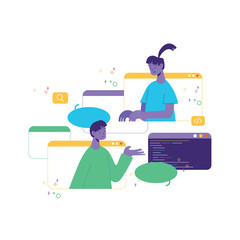 Website Development  Programming Illustrations