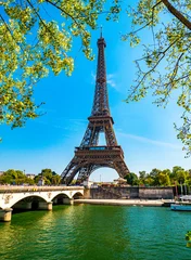 Zelfklevend Fotobehang Paris Eiffel Tower © engel.ac