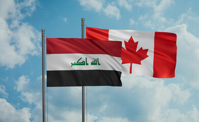 Canada and Iraq flag