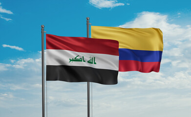 Colombia and Iraq flag