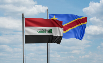 Congo and Iraq flag