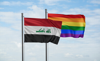 Gay Pride and Iraq flag