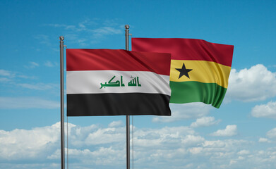 Ghana and Iraq flag