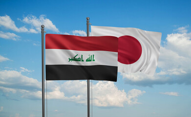 Japan and Iraq flag