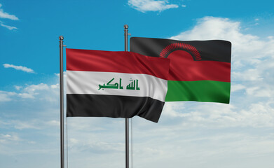 Malawi and Iraq flag
