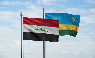 Rwanda and Iraq flag