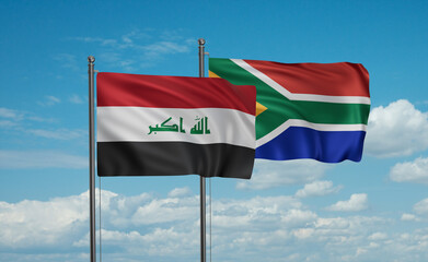 South Africa and Iraq flag
