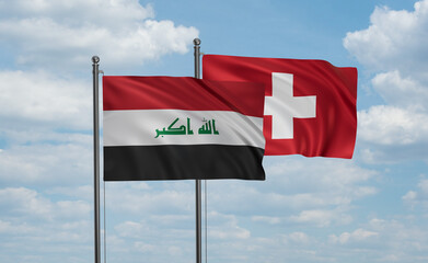 Switzerland and Iraq flag