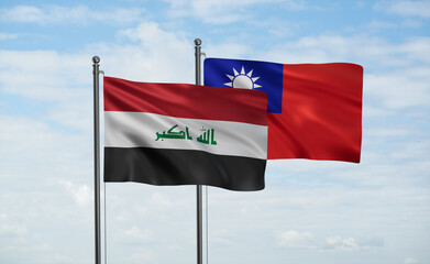 Taiwan and Iraq flag