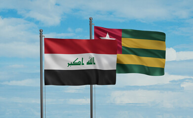 Togo and Iraq flag