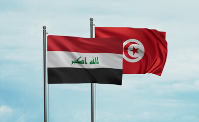 Tunisia and Iraq flag