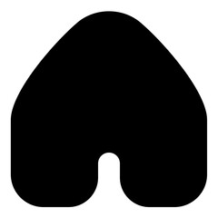 Inbox Glyph style icon vector design and illustration template