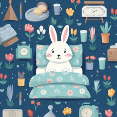 pattern with bunnies
