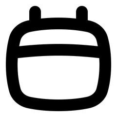 Calendar line style icon vector design and illustration template