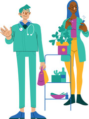 Medical Flat Characters