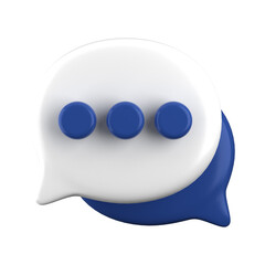 3d rendering of speech bubble icons, 3D Chat icon set. Set of 3d speak bubble. Chatting box, message box. Chat icon set. Balloon 3d style.