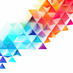 Naklejka premium abstract colorful triangle background