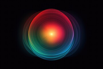 A Gradient Of Colors Forming A Circular Design Background Generative Ai