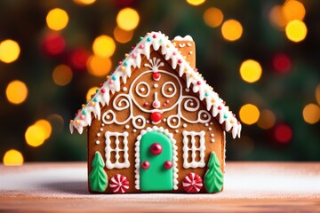tasty sweet gingerbread house christmas candy