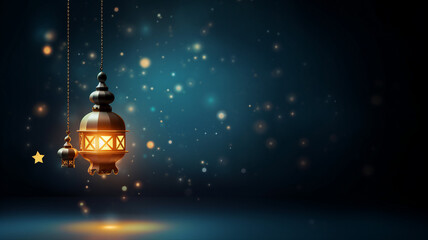 Lamp or lantern light, Eid, Mubarak, Ramadan, night background