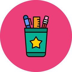 Pencil Cup Icon