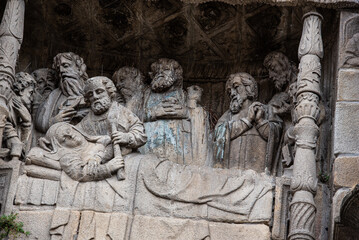 Walking as pilgrim a part of the "Camino" to Santiago