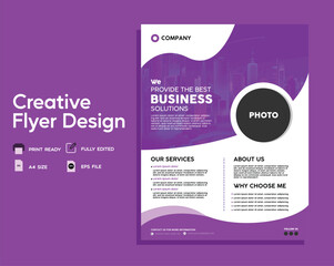 Free Vector Business Company Flyer Template