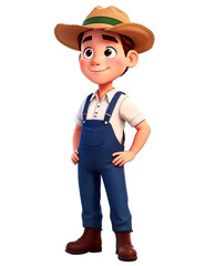 The Smiling Farmer's Portrait