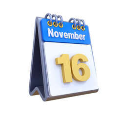 16 November Calendar