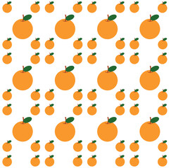 Beautiful colorful orange fruit background in a pattern