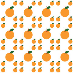 Beautiful colorful orange fruit background in a pattern