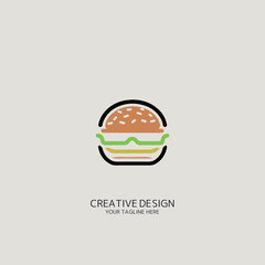 ハンバーガーのロゴ