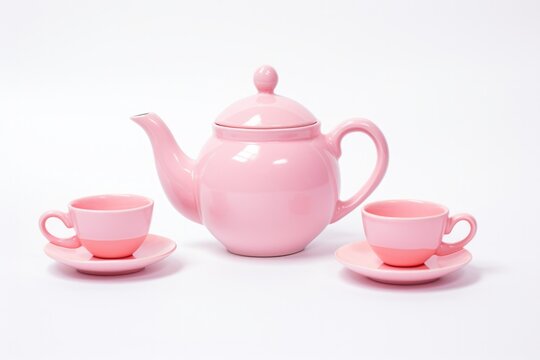 Pink Toy Toy Tea Set White Background Pink Toy Tea Set, White Background, Toy Safety, Color Psychology, Gender Stereotypes, Creativity, Parental Involvement, Product Quality