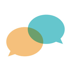 会話をするイメージの吹き出し