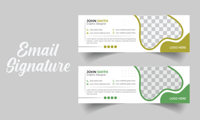 Email signature or footer template that is straightforward and uncluttered.