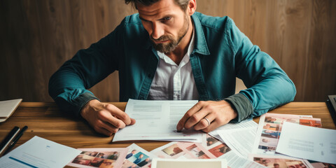 Hiring Decisions: Manager Evaluates Resumes to Spot Top Talent