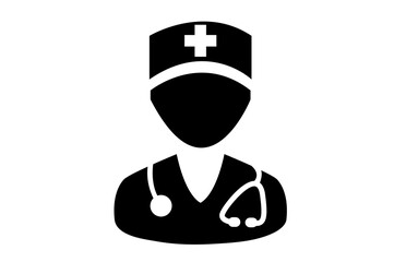 doctor icon isolate on transparent background PNG file